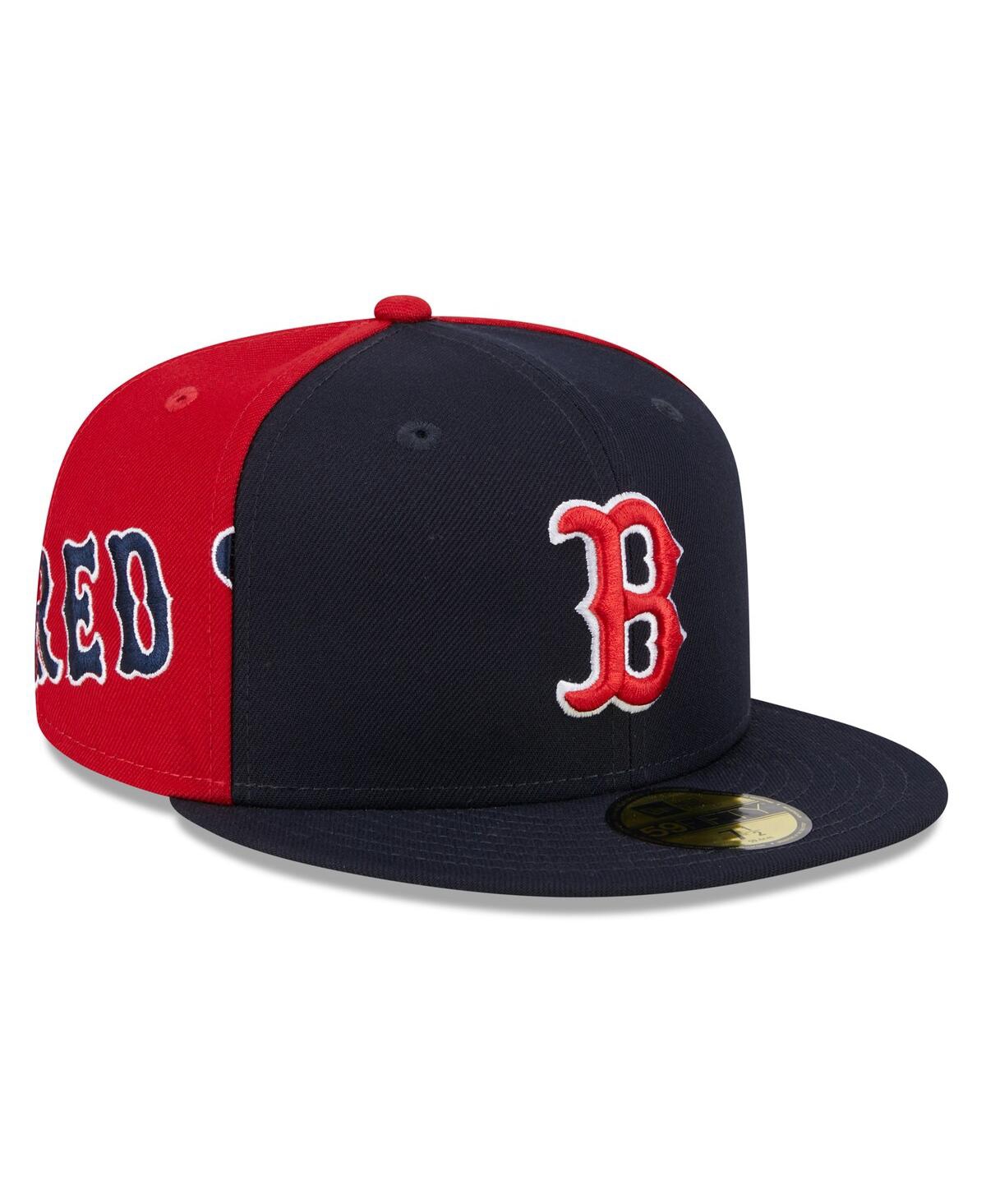 Men's Navy/Red Boston Red Sox Gameday Sideswipe 59Fifty Fitted Hat - Navy Red