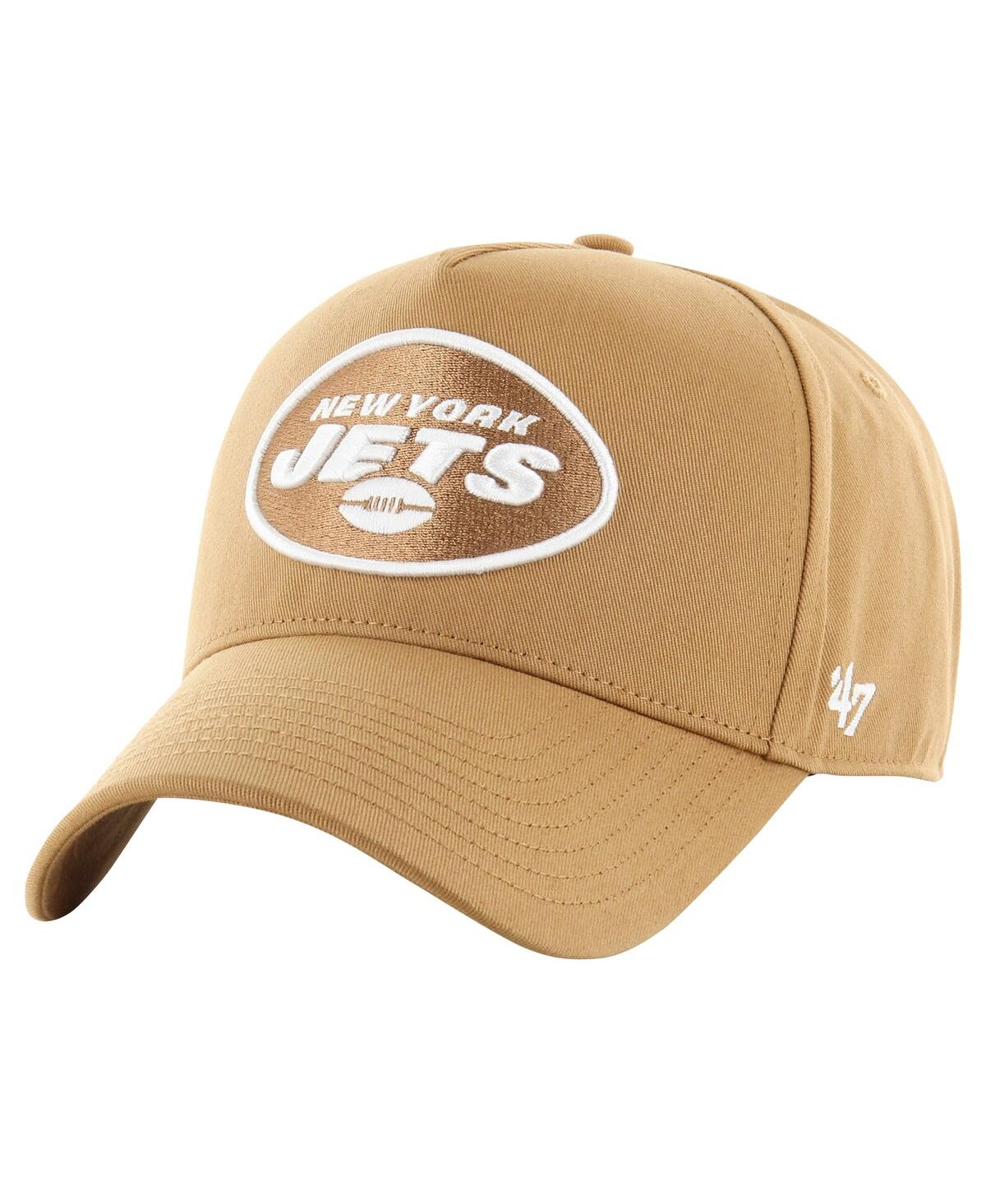 47 Brand Men's Tan New York Jets Ballpark Mvp Adjustable Hat - Tan