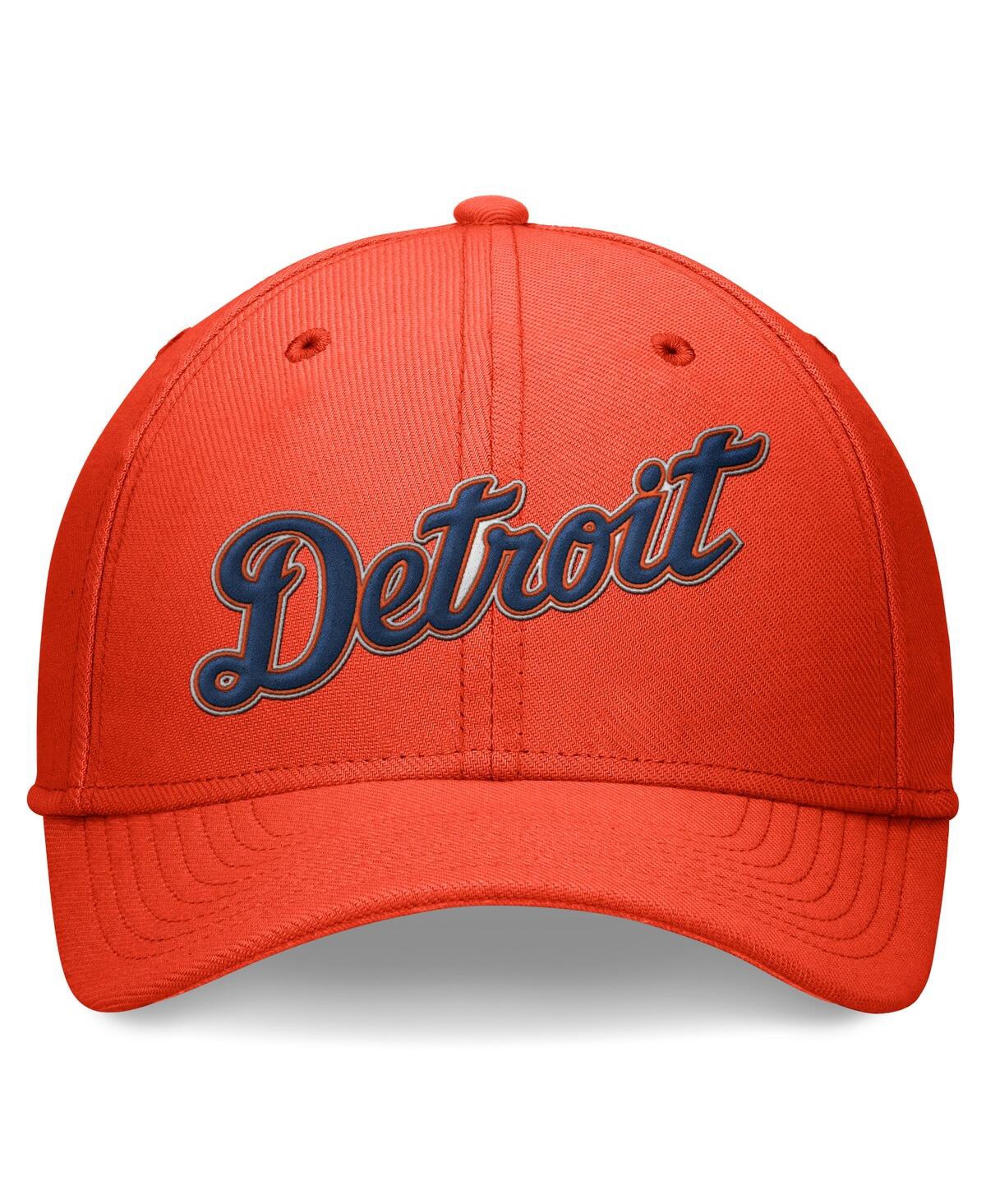 Nike Men's Orange Detroit Tigers Evergreen Performance Flex Hat In Teamorange