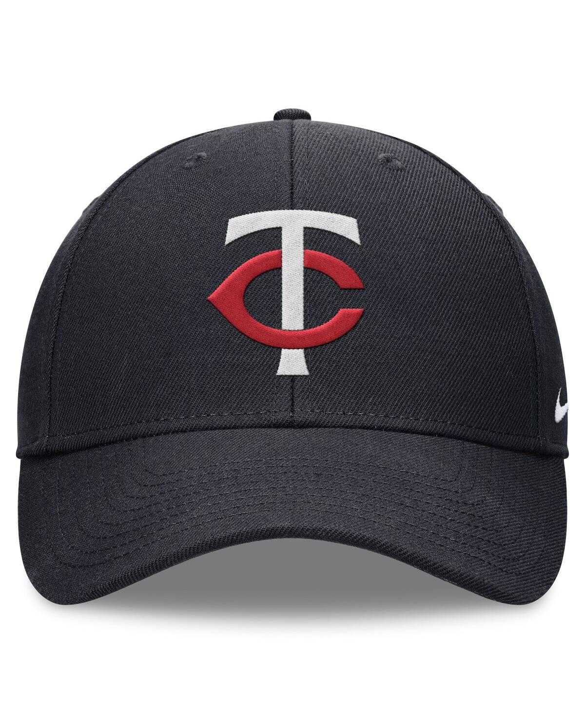 Nike Men's Navy Minnesota Twins Evergreen Club Performance Adjustable Hat In Pitblu,pb