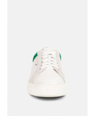 ENDLER Womens Color Block Leather Sneakers