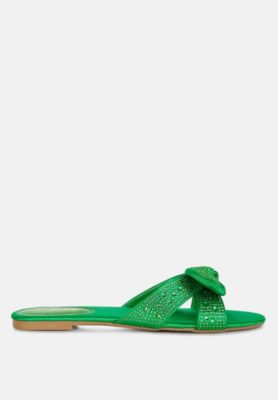 Womens fleurette bow flat s sandals