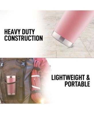 20oz Stainless Steel Tumbler With Lid and Straw - Sweat-Free Travel Coffee Mug Tumbler Cups