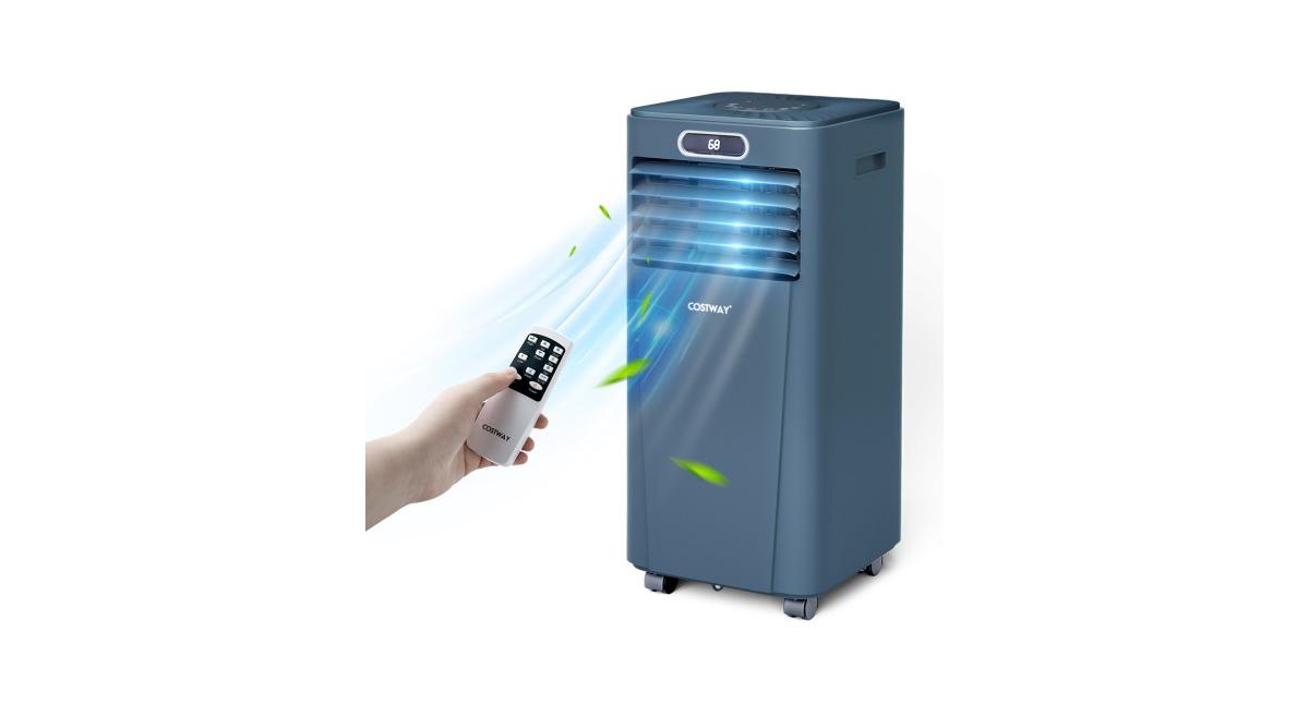 Slickblue 10000 Btu 4-in-1 Portable Air Conditioner with Dehumidifier and Fan Mode