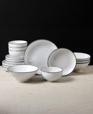 Lustra 16 Pc. Dinnerware Set, Service for 4