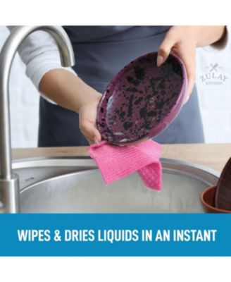 6-Pack Swedish Dishcloths – Eco-Friendly Absorbent Reusable Cloths