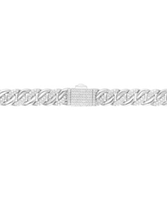 Men's Diamond Curb Link Chain 22 Statement Necklace (5 ct. t.w.) in Sterling Silver