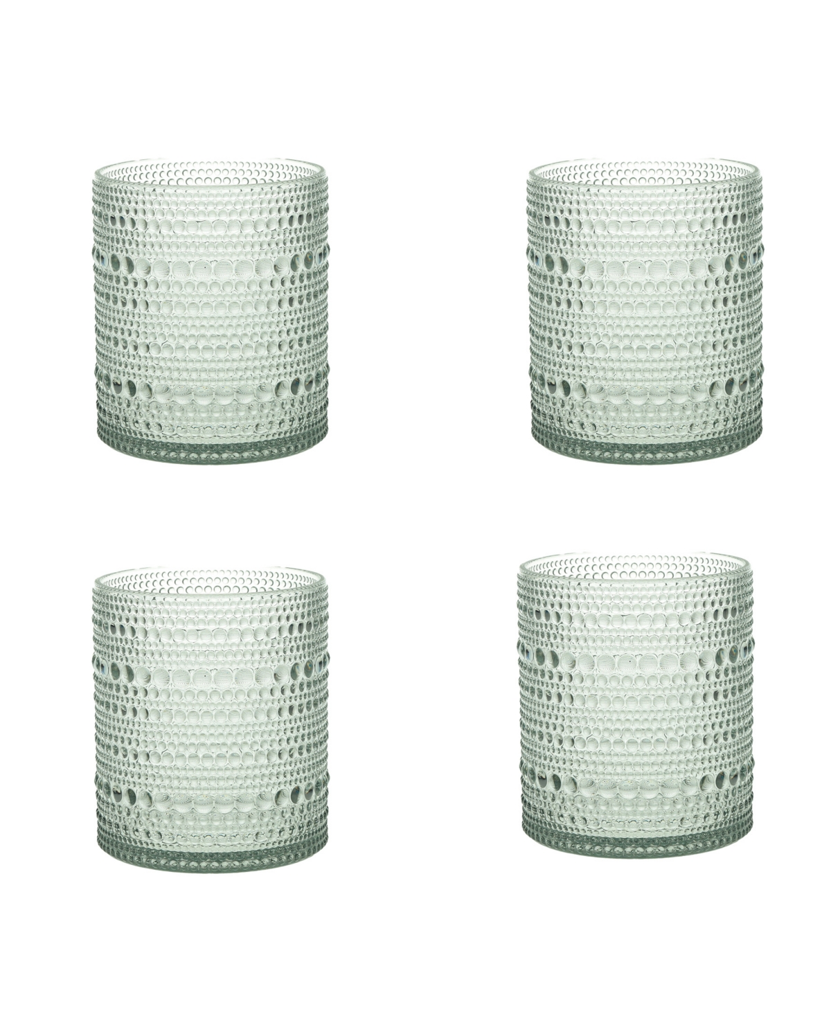 Fortessa Orbetto Outdoor Dof Glasses 10 Oz, Set Of 4 In Sage