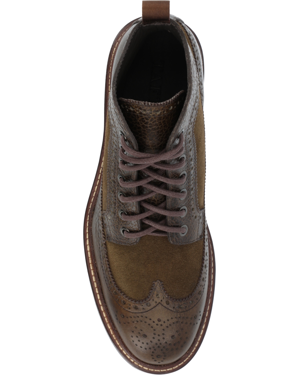 Shop Taft Men's The Boston Longwing Boot In Olive