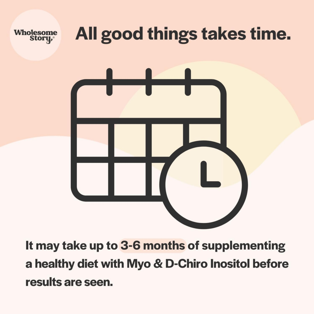 Wholesome Story Myo-Inositol & D-Chiro Inositol Blend Capsule | -Day Supply | Most Beneficial 40:1 Ratio | Hormonal Balance & Healthy Ovarian Functi