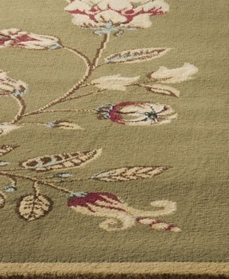 Lyndhurst LNH552 Green and Multi 8' x 11' Area Rug