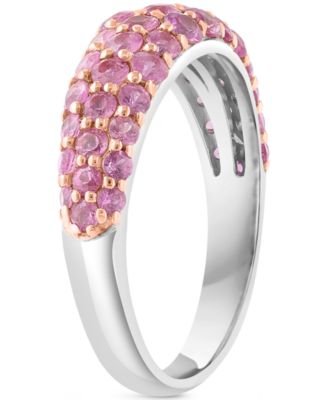 EFFY&reg; Ruby Cluster Dome Ring (1-3/4 ct. t.w.) in Sterling Silver (Also available in Pink Sapphire & Sapphire)