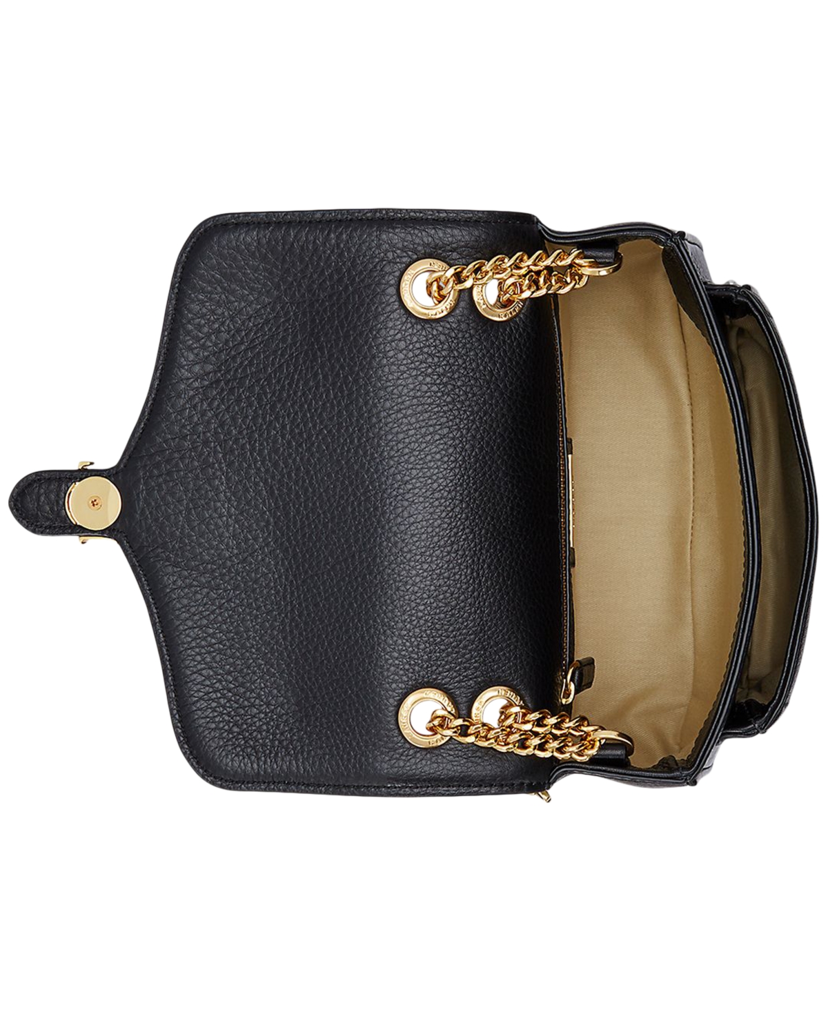 Lauren Ralph Lauren Pebbled Leather Small Bradley Convertible Bag