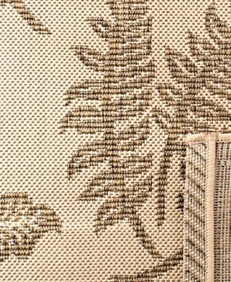 Courtyard CY0772 Natural and Brown 8' x 11' Outdoor Area Rug