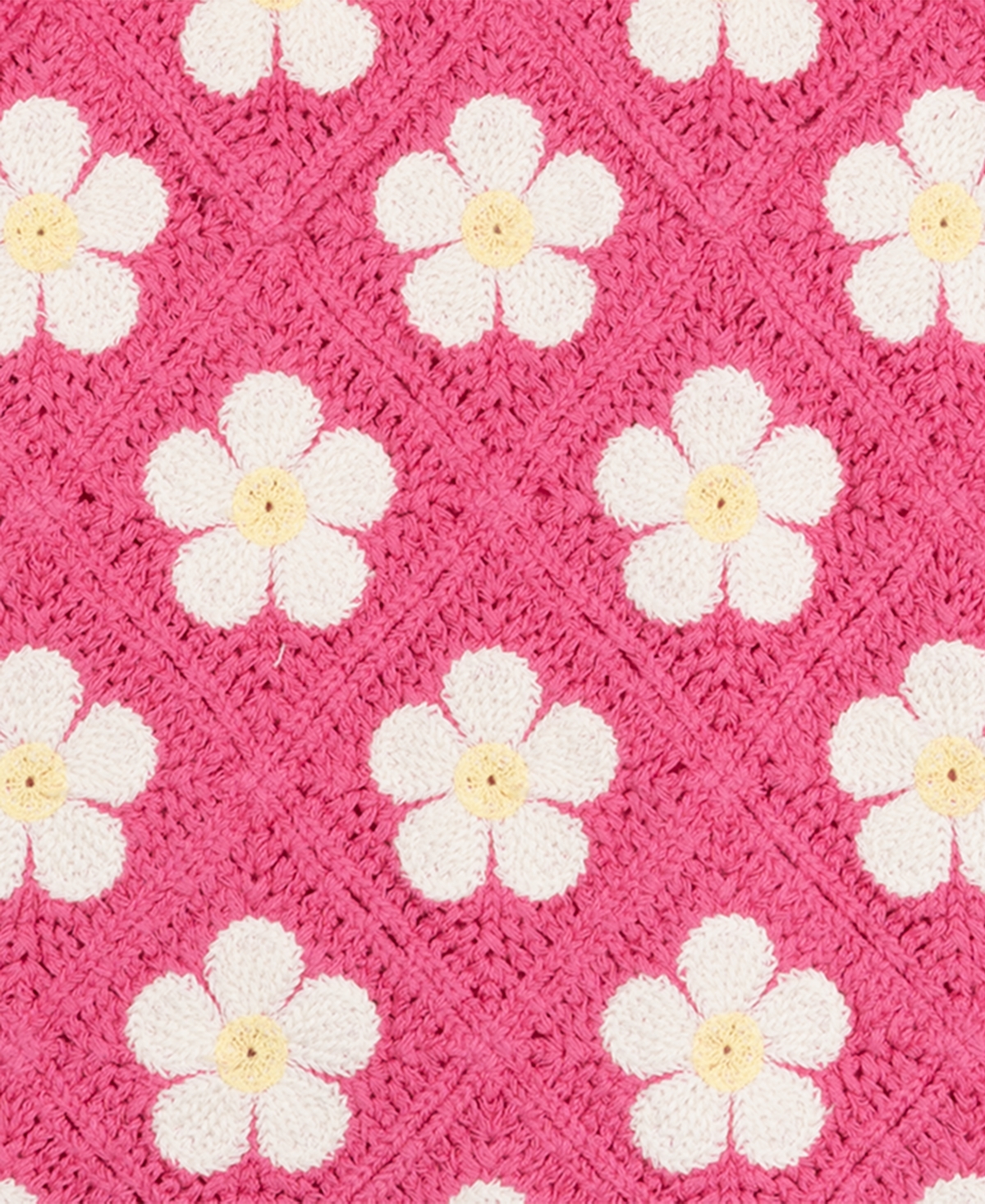 Shop Rare Editions Little Girls Daisy Crochet Dress In Pink