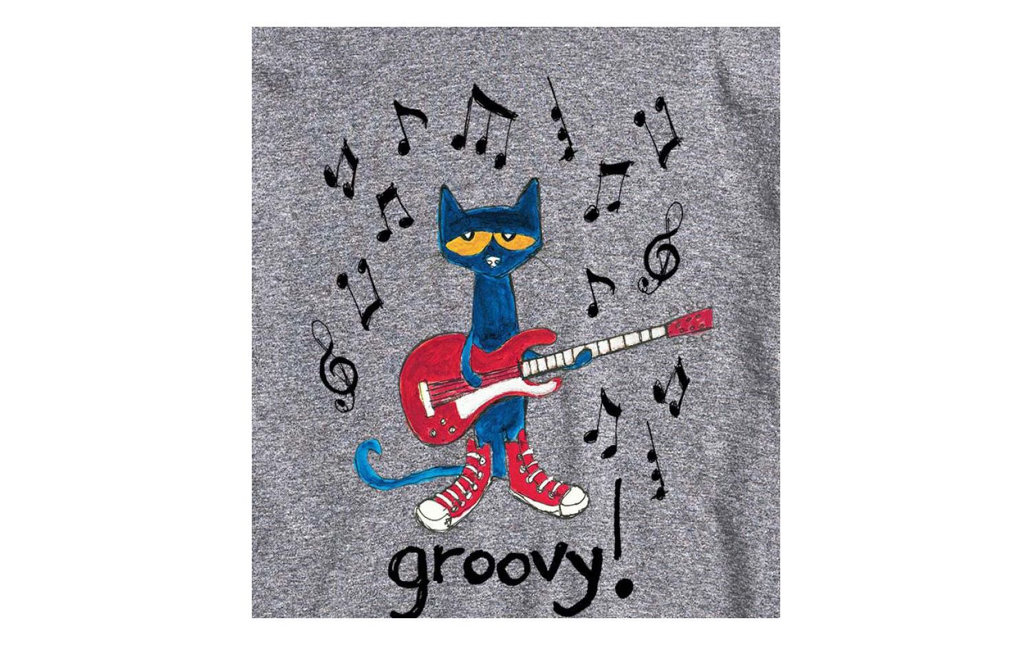 Hybrid Apparel Pete the Cat Groovy Mens Short Sleeve Tee