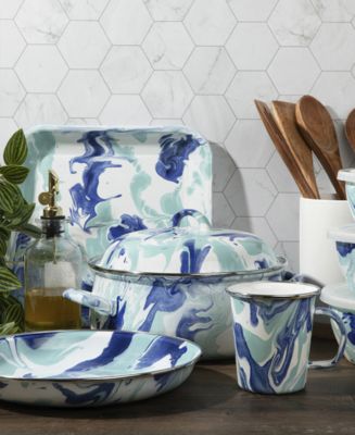 Golden Rabbit Lagoon Enameled Steel Dinnerware & Serving Collection ...