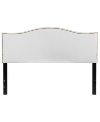 Arched Queen Headboard With Accent Nail Trim