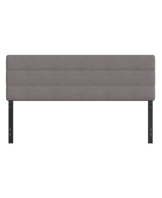 Coppola King Headboard With Tufted Upholstery And Powder Coated Metal Frame