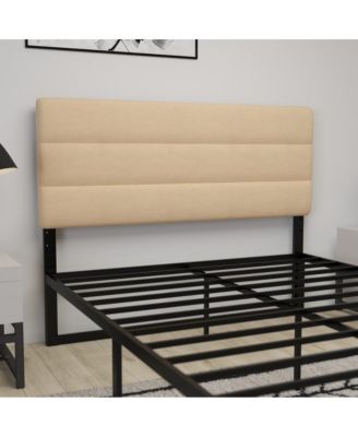 Coppola Queen size Metal Frame Tufted Upholstery And Powder Coated Headboard