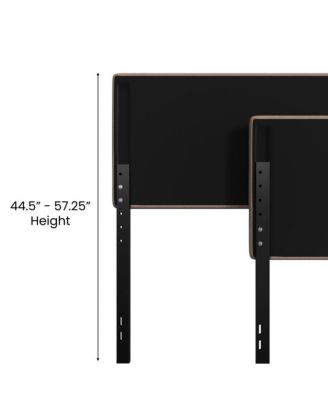 Coppola Queen size Metal Frame Tufted Upholstery And Powder Coated Headboard