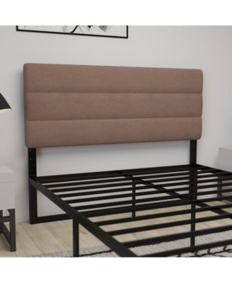 Coppola Queen size Metal Frame Tufted Upholstery And Powder Coated Headboard