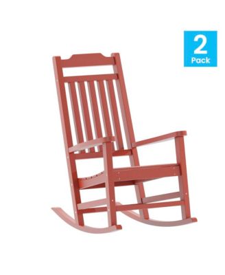 Set Of 2 Hillford Poly Resin Indoor/Outdoor Rocking Chairs