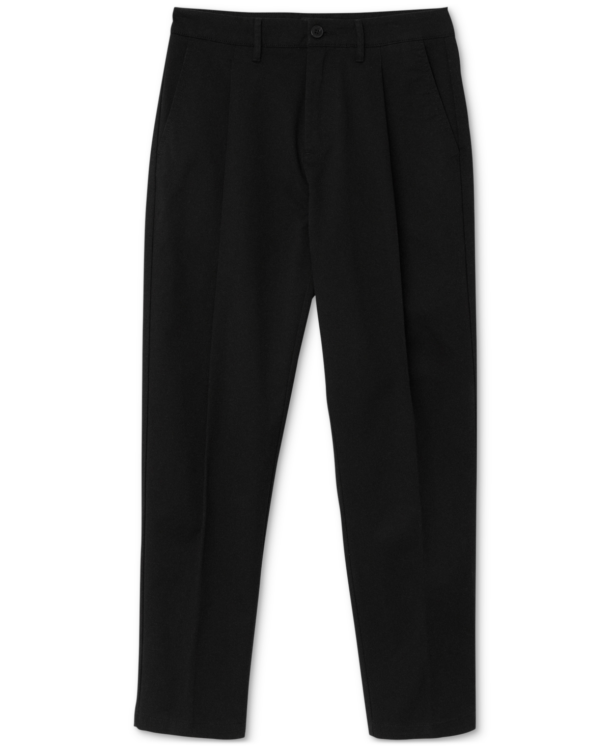 Frank And Oak Men's Relaxed-Fit Pleated Tapered Chinos