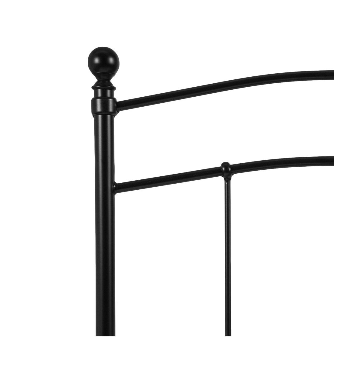 Merrick Lane Kildare Metal Headboard Contemporary Arched Headboard With Adjustable Rail Slots