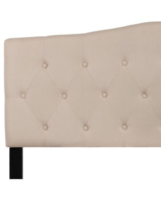 Queen size Foam Arched Queen Button Tufted Upholstered Headboard