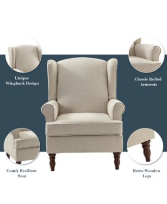 Escanor Traditional Armchair with Pattern Design for Living Room