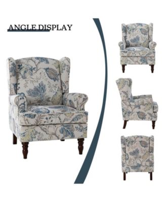 Escanor Traditional Armchair with Pattern Design for Living Room