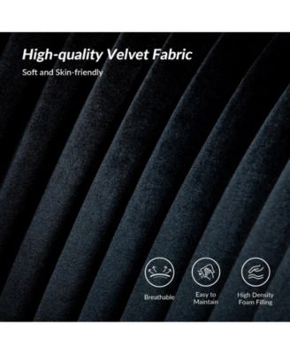 Velvet Accent Chair with Gold Metal Legs for Bedroom Guest Room Vanity