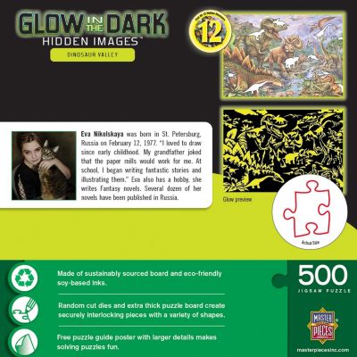 MasterPieces Hidden Images - Dinosaur Valley 500 Piece Jigsaw Puzzle
