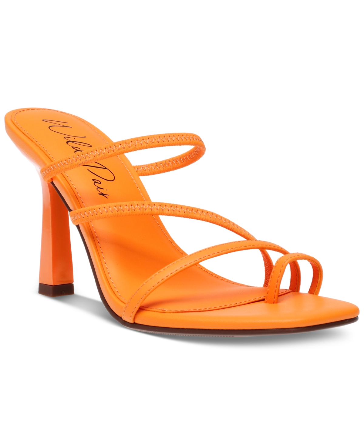 Wild Pair Lenore Strappy Dress Sandals, Created For Macy's In Orange