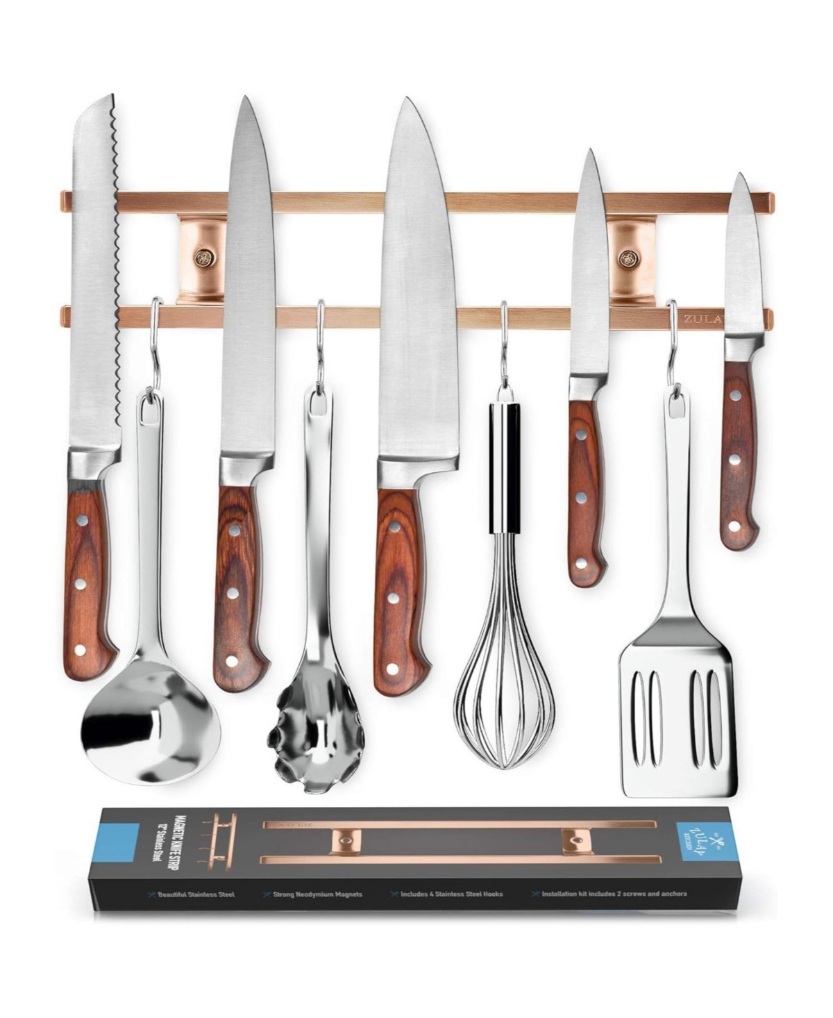 Zulay Kitchen Magnetic Knife Holder