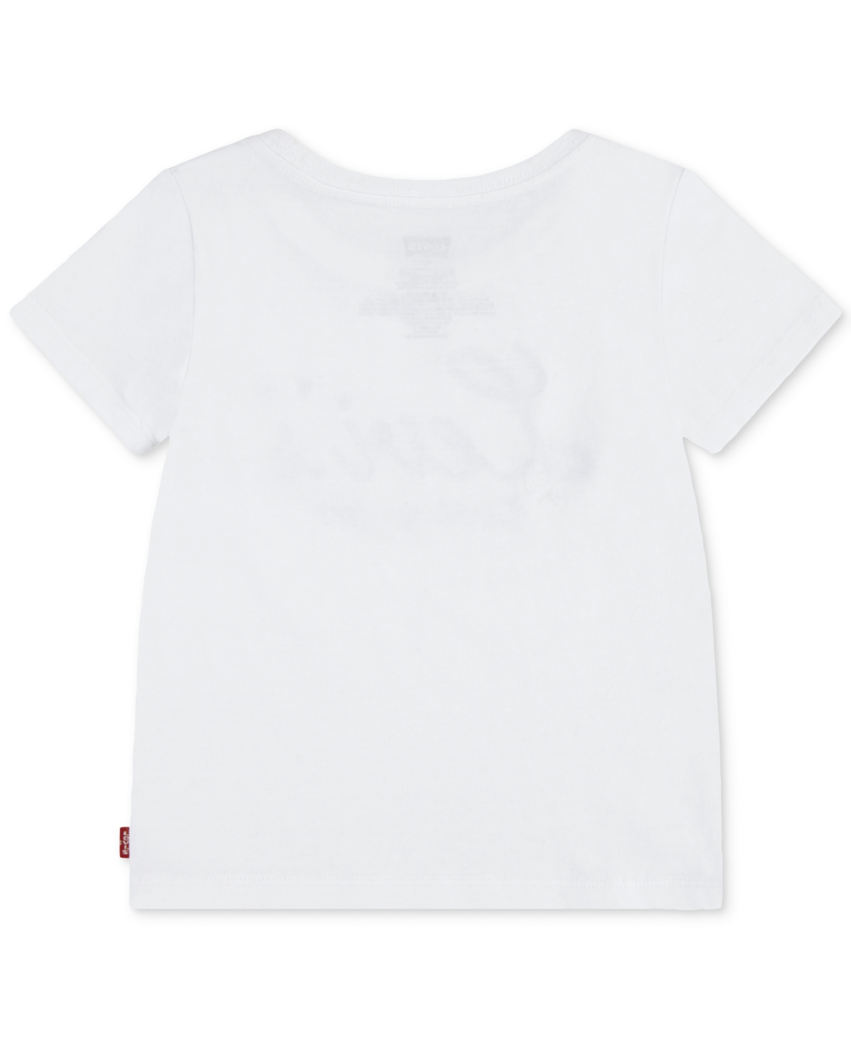 Levi's Big Girls Script Logo Graphic T-shirt In White