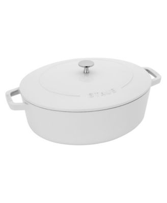 Cast Iron 6.25-Qt Wide Oval Dutch Oven