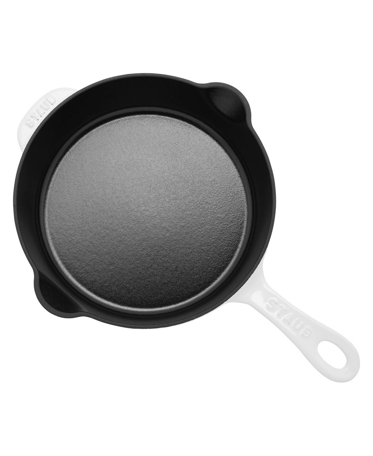 Staub Cast Iron 8.5 Traditional Deep Skillet In White