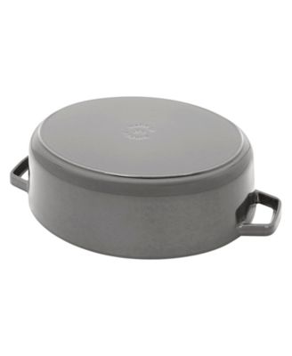 Cast Iron 6.25-Qt Wide Oval Dutch Oven