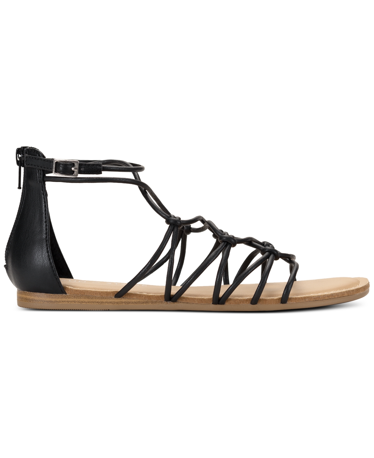Shop Sun + Stone Okenaa Strappy Gladiator Sandals, Created For Macy's In Brandy
