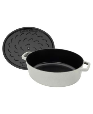Cast Iron 6.25-Qt Wide Oval Dutch Oven