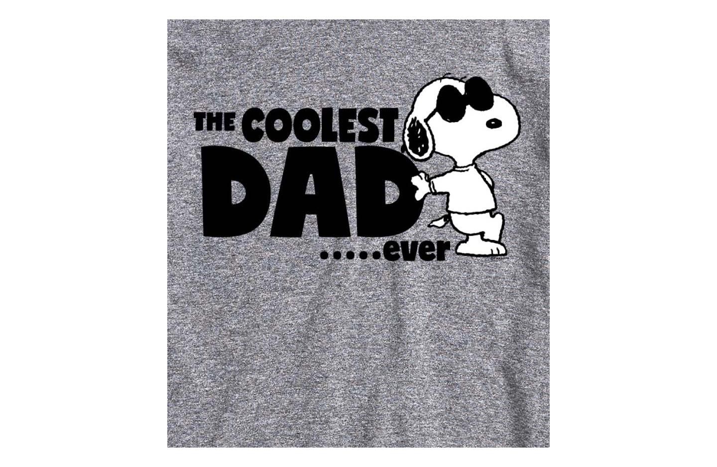 Мужская футболка AIRWAVES Hybrid Apparel Peanuts Dad Short Sleeve, цвет: Ath Hthr — фото 3