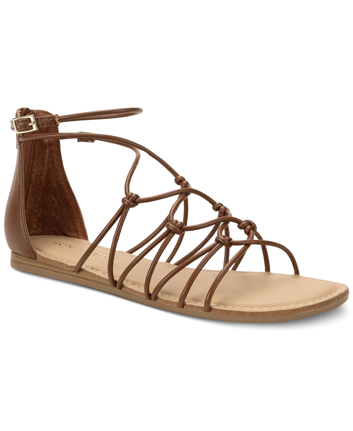 Sun + Stone Okenaa Strappy Gladiator Sandals, Created for Macy's