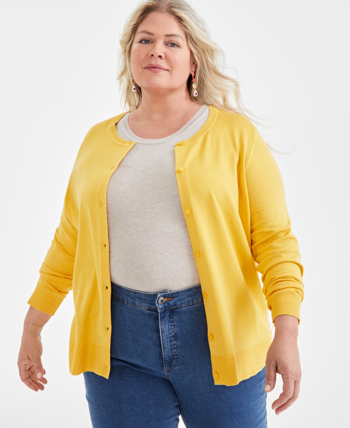 Style & Co Women's Button-Up Cardigan, Regular & Petite, Created for Macy's