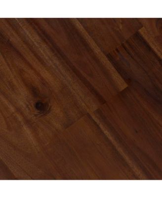 Ari All-Weather Faux Rattan Rope Patio Table With Acacia Wood Top For Indoor And Outdoor Use