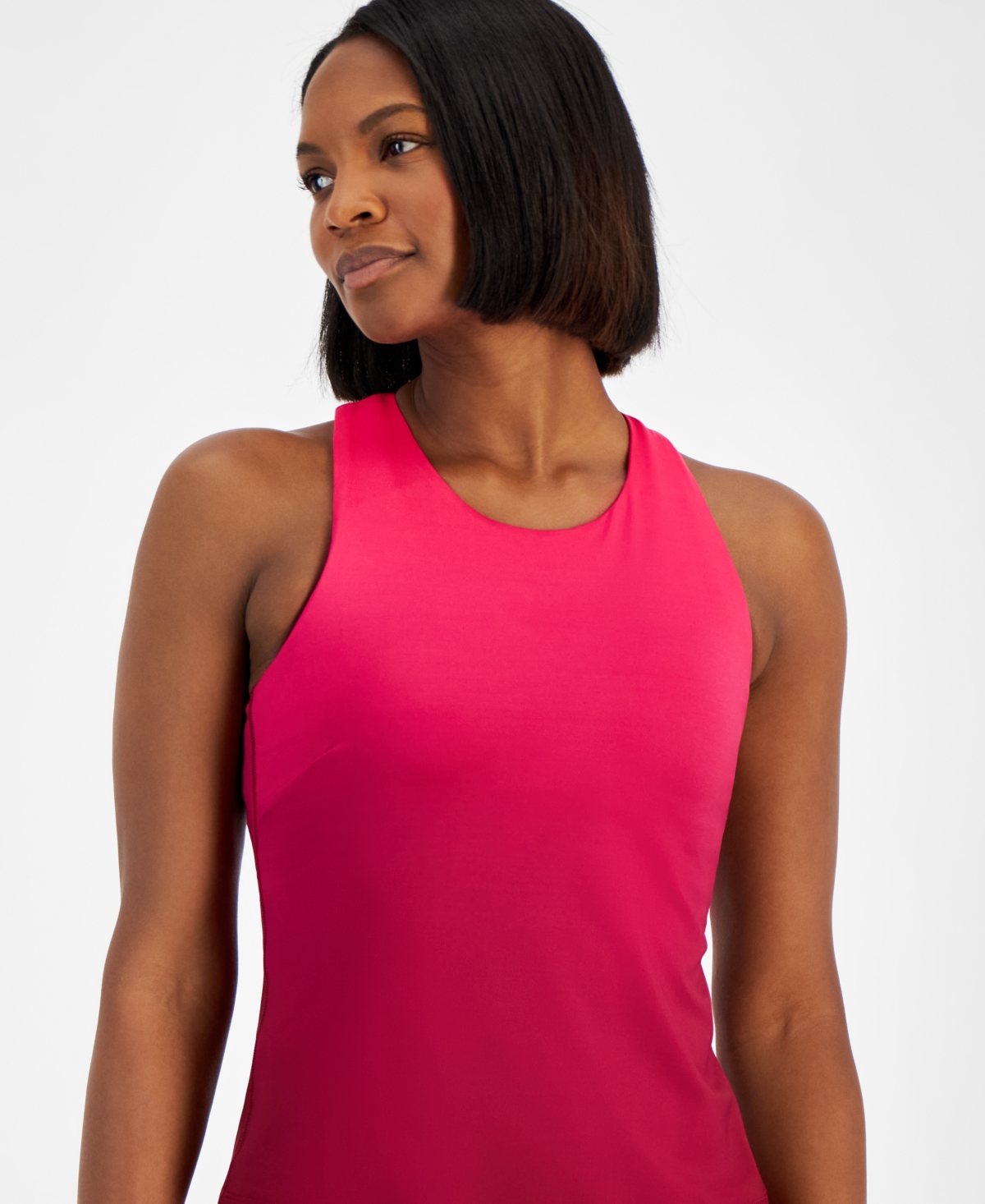 Id Ideology Women's Ombre Shelf-Bra Racerback Tank Top, Created for Macy's