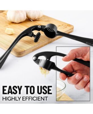 Premium Garlic Press Set - Rust Proof & Dishwasher Safe Professional Garlic Mincer Tool