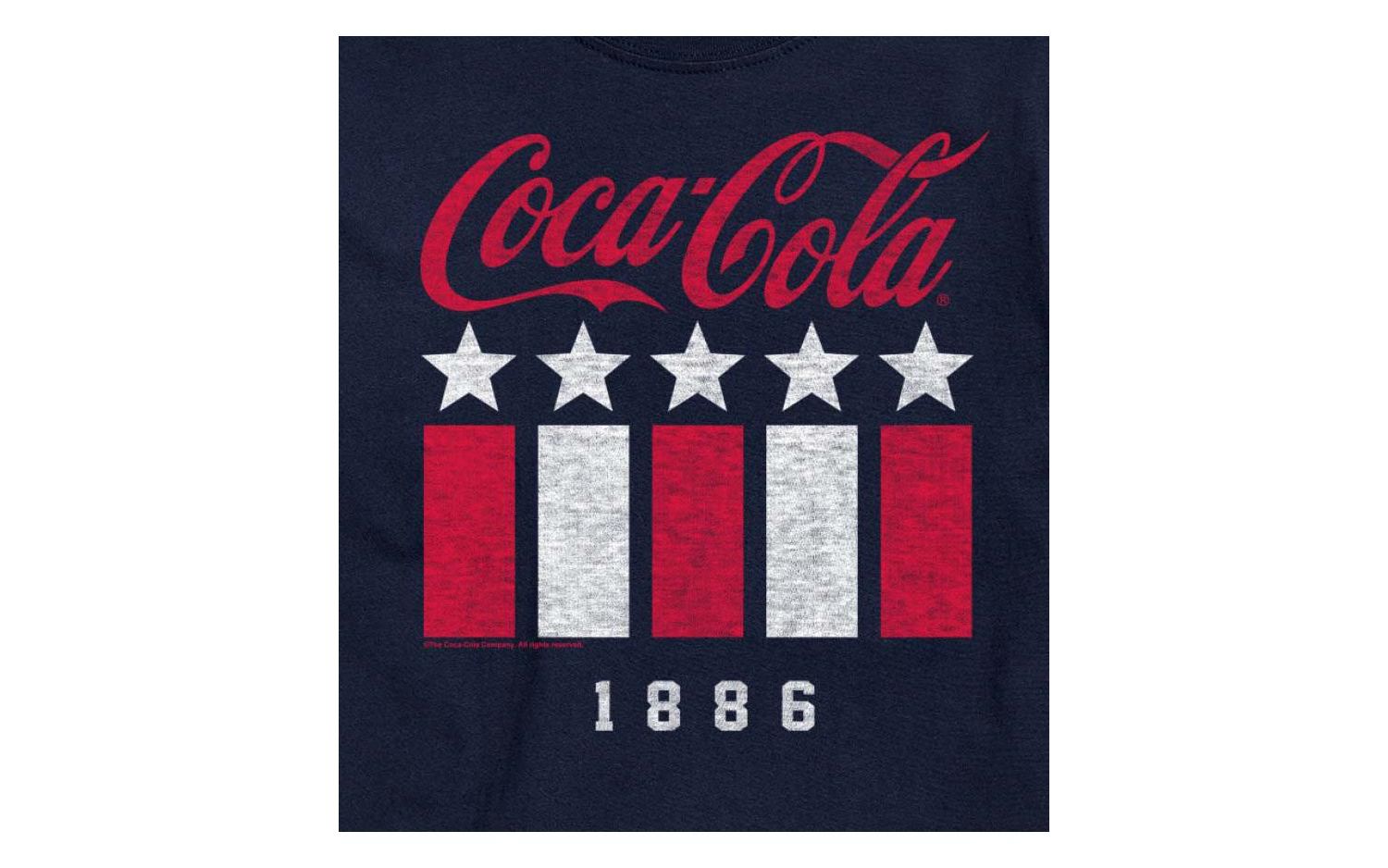Hybrid Apparel Coca Cola Americana Mens Short Sleeve Tee