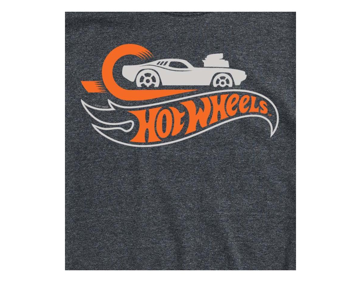 Airwaves Hybrid Apparel Hot Wheels Mens Short Sleeve Tee In Hthr Grey